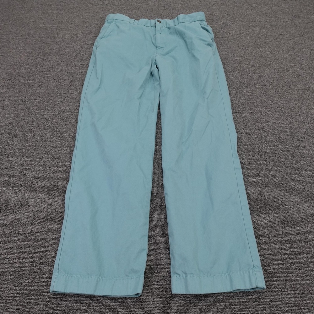 Brooks Brothers Pants Mens 32x29 Blue Chino Clark Fit Straight Leg‎ Casual